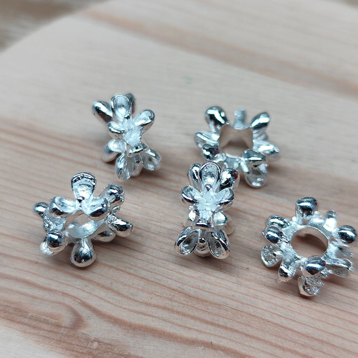 Perle de fleurs – 12 mm - lot de 5