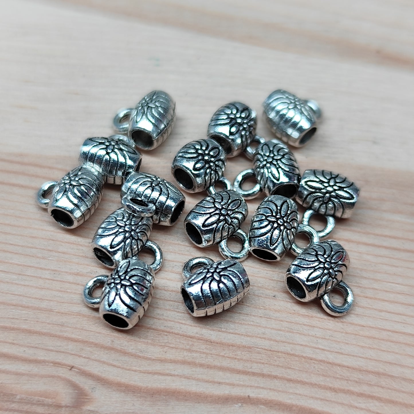 Perle connecteur - 6,5 mm - lot de 15