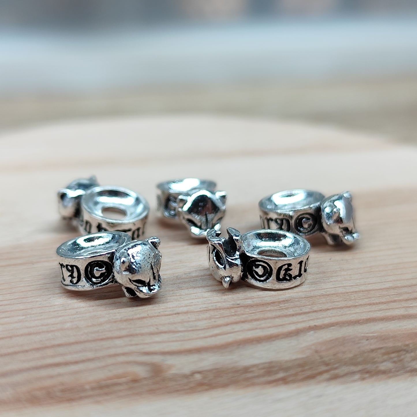 Perle tigre - 8 mm - lot de 5