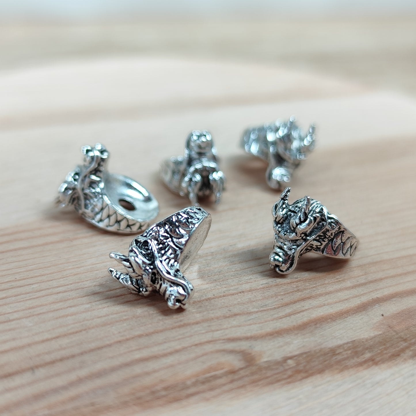 Perle dragon - 7,5 mm - lot de 5