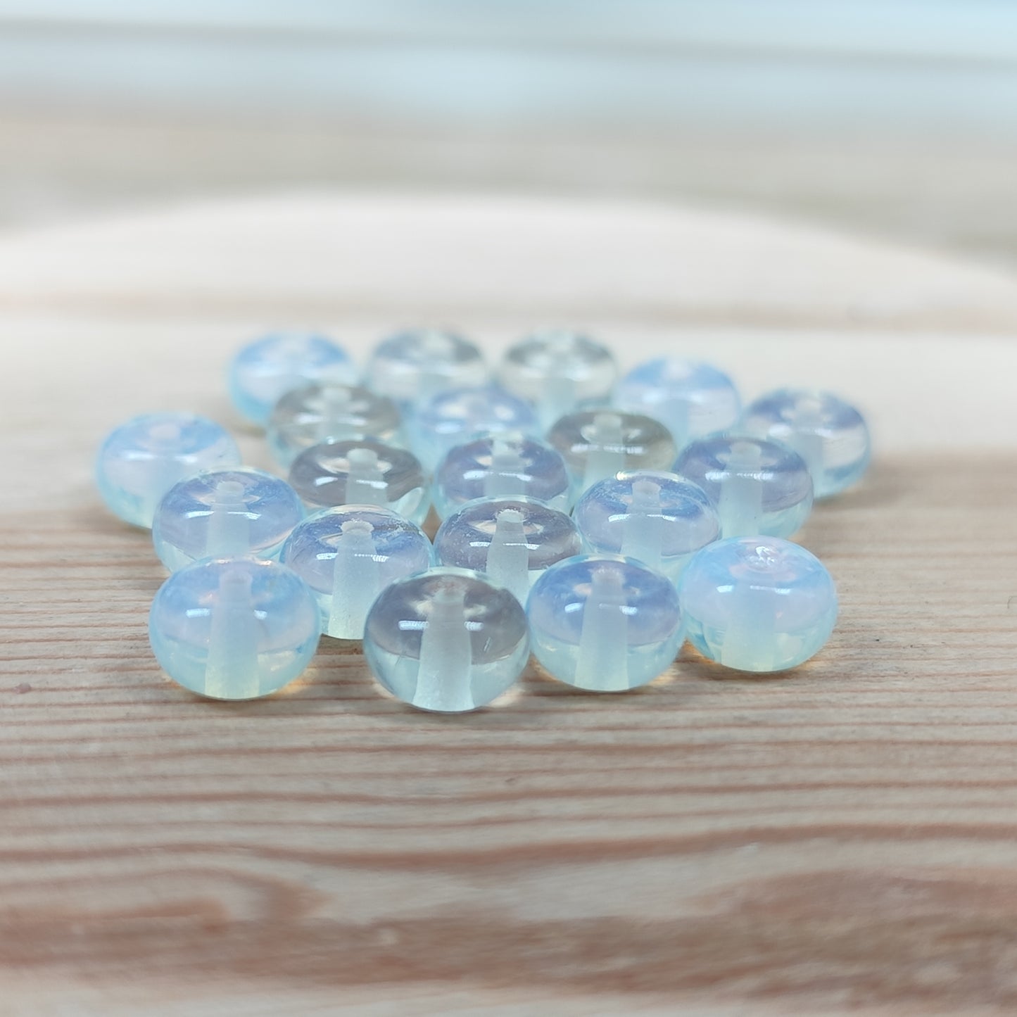 Opalite – perles synthétique 6,5 mm – lot de 20