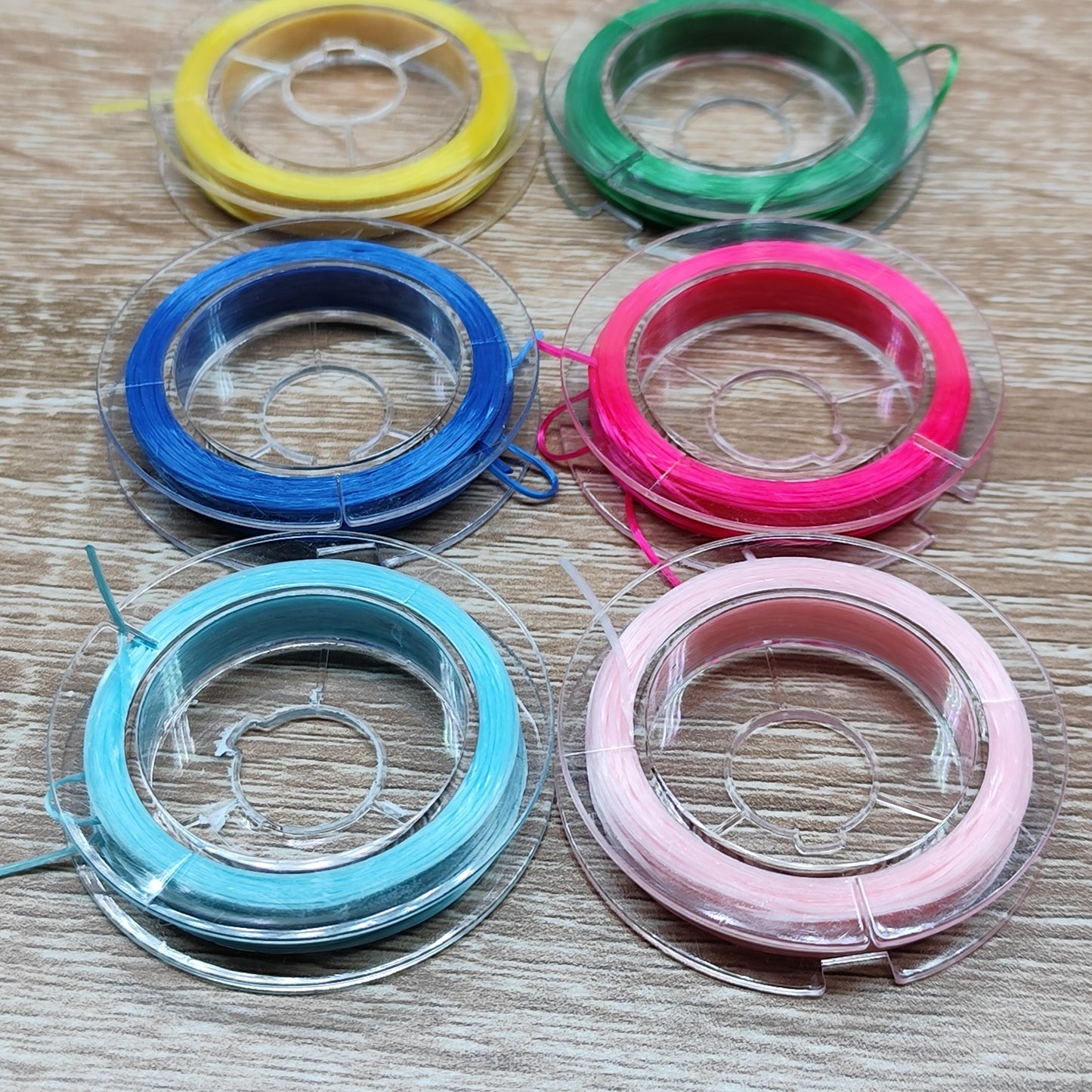 Fil élastique multicolore – 10 m – lot de 10