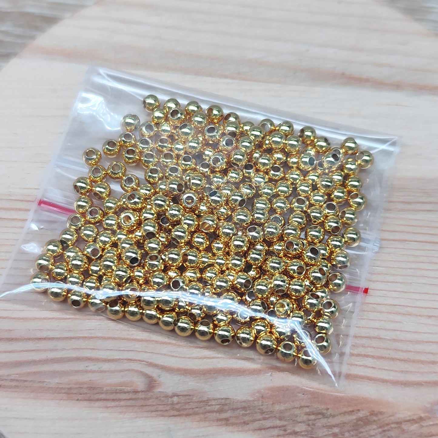 Perles d’espacement métal doré - 3 mm - lot de 200