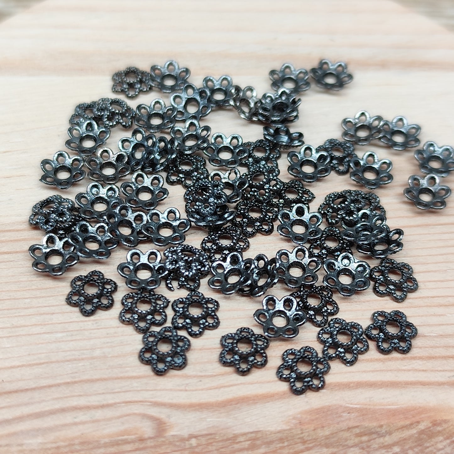 Coupelle en métal noir – 5 mm - lot de 50