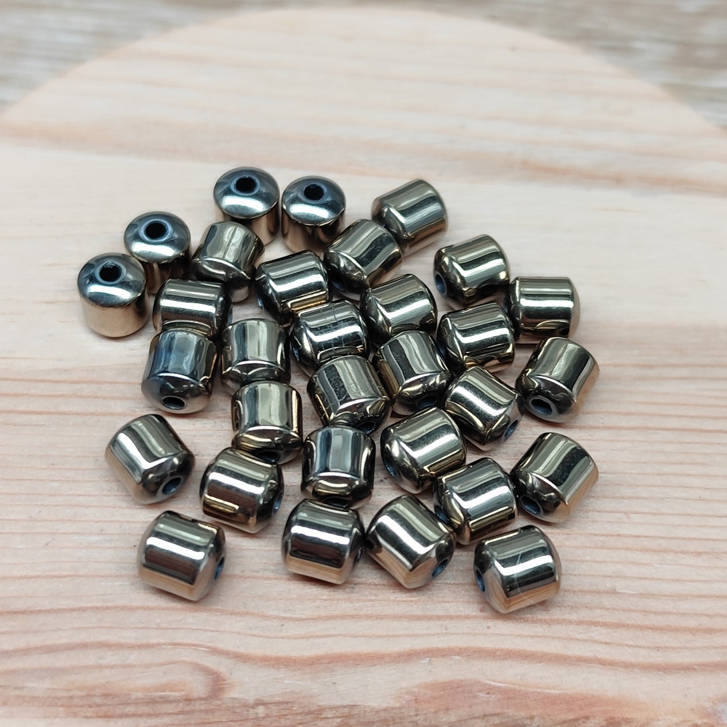 Hématite dorée – 6 mm – lot de 30