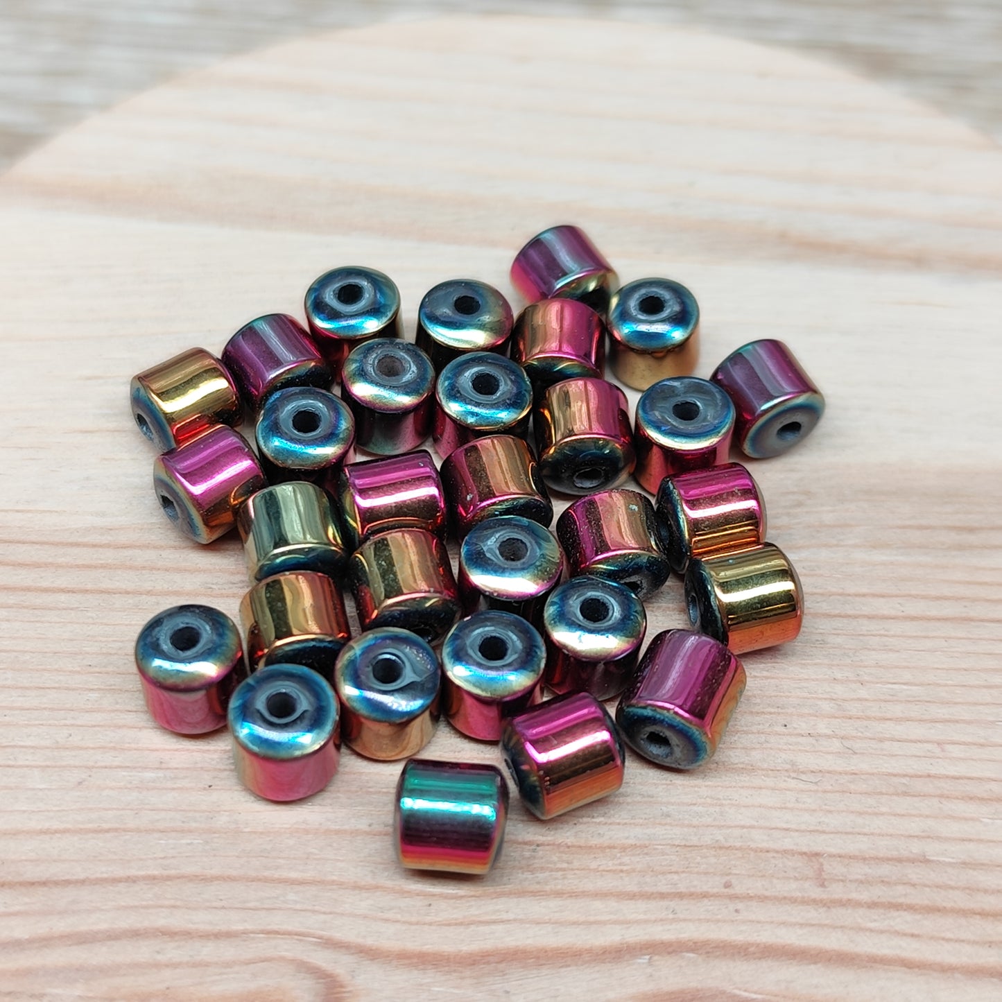 Hématite rose dorée – 6 mm – lot de 30