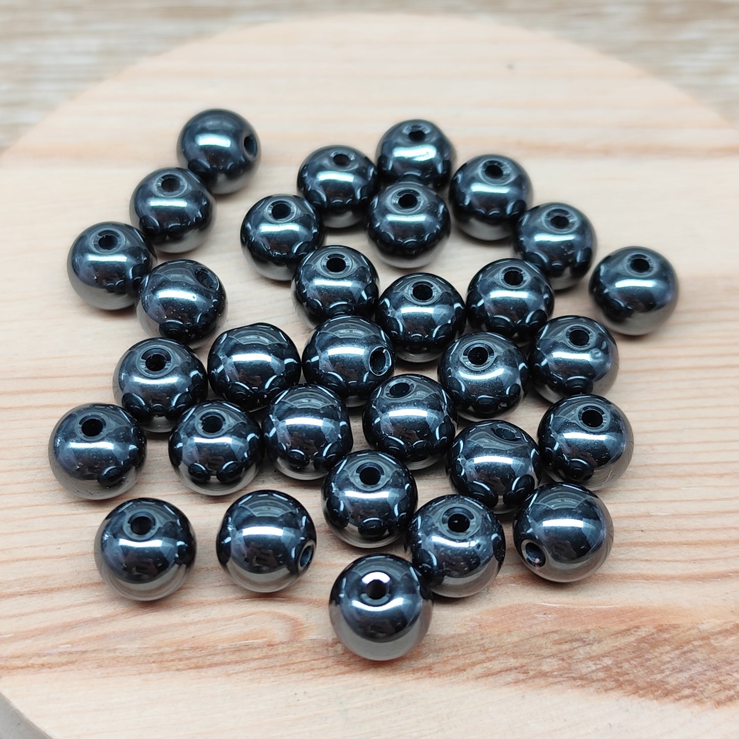 Hématite – 8 mm – lot de 30