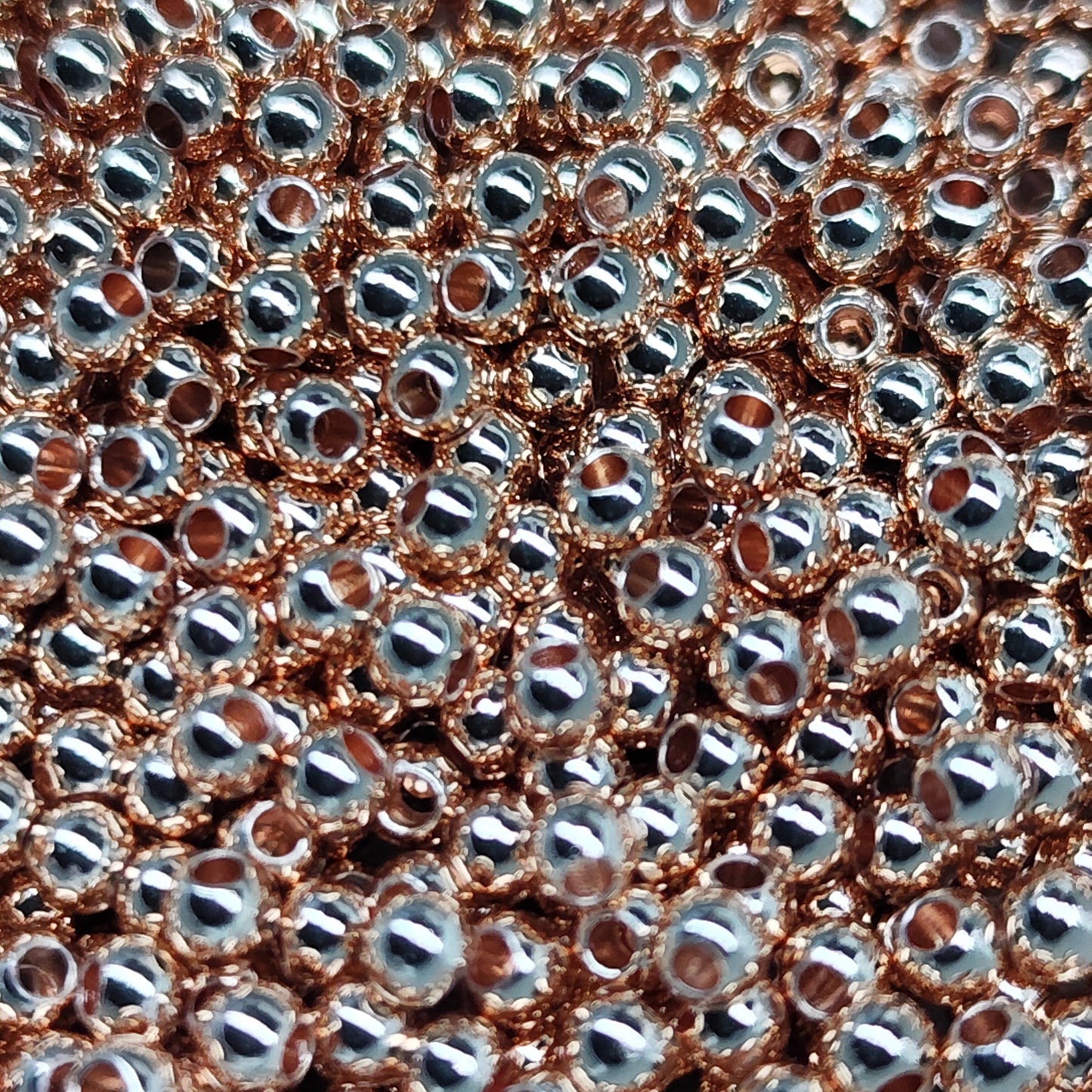 Perles d’espacement métal doré chaud - 3 mm - lot de 200
