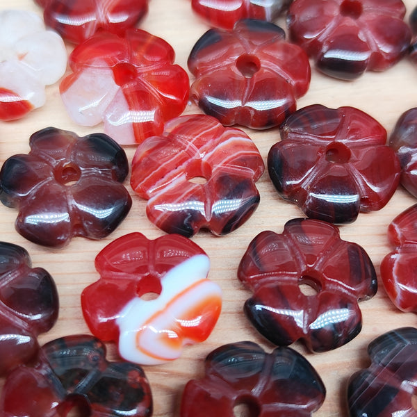 Agate à bandes – perle naturelle 14 mm – 1 pièce
