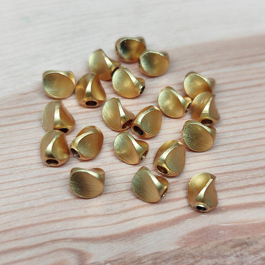 Perles en métal doré – 4,5 mm - lot de 20