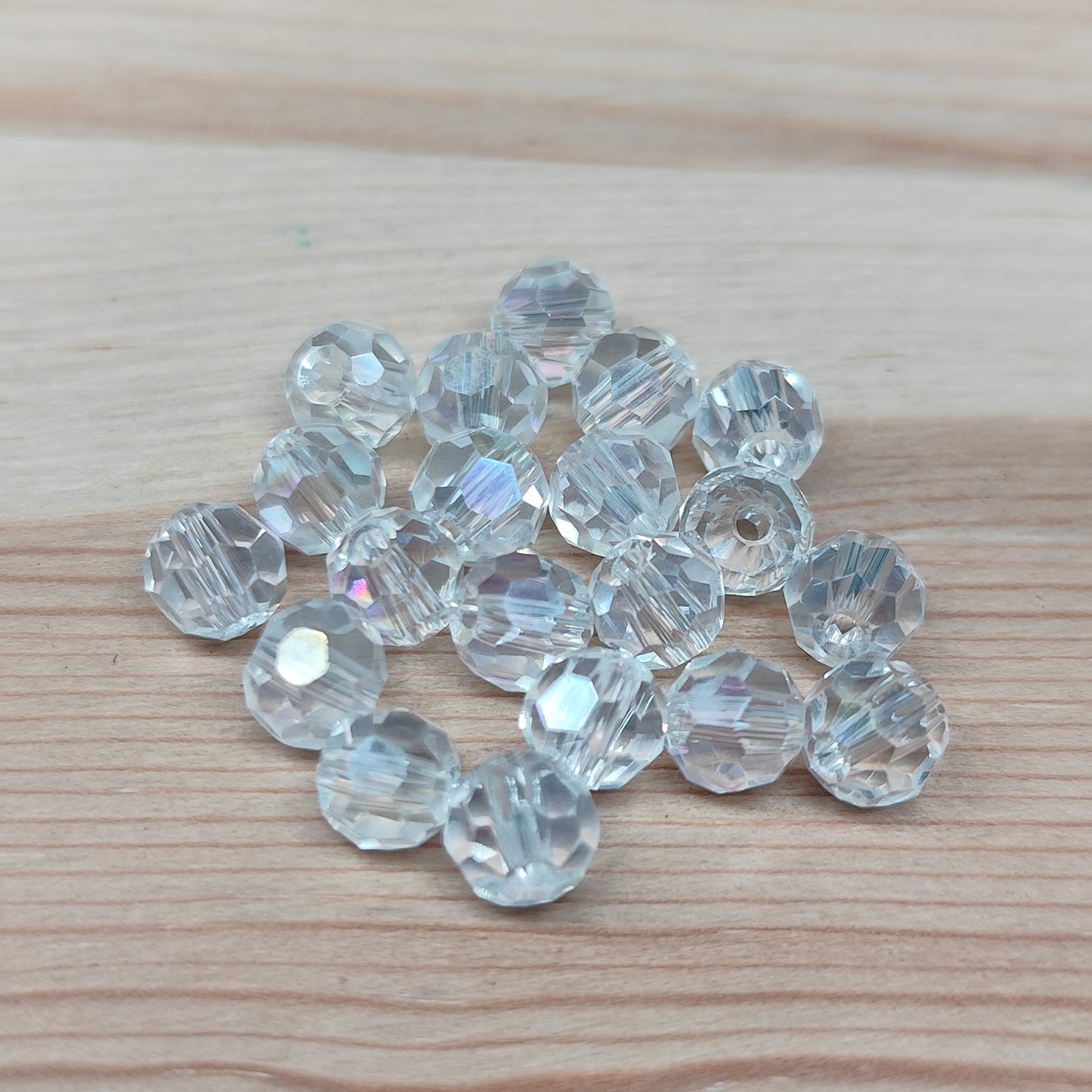 Perle verre facetté - 5,5 mm – lot de 20