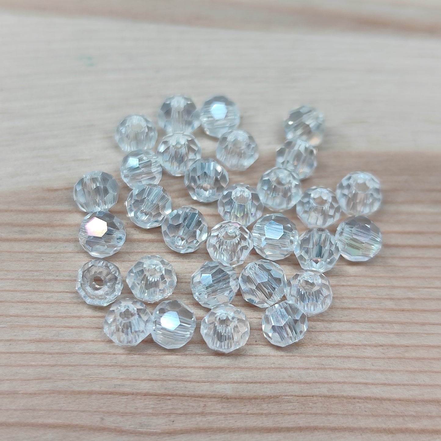 Perle verre facetté - 4 mm – lot de 30