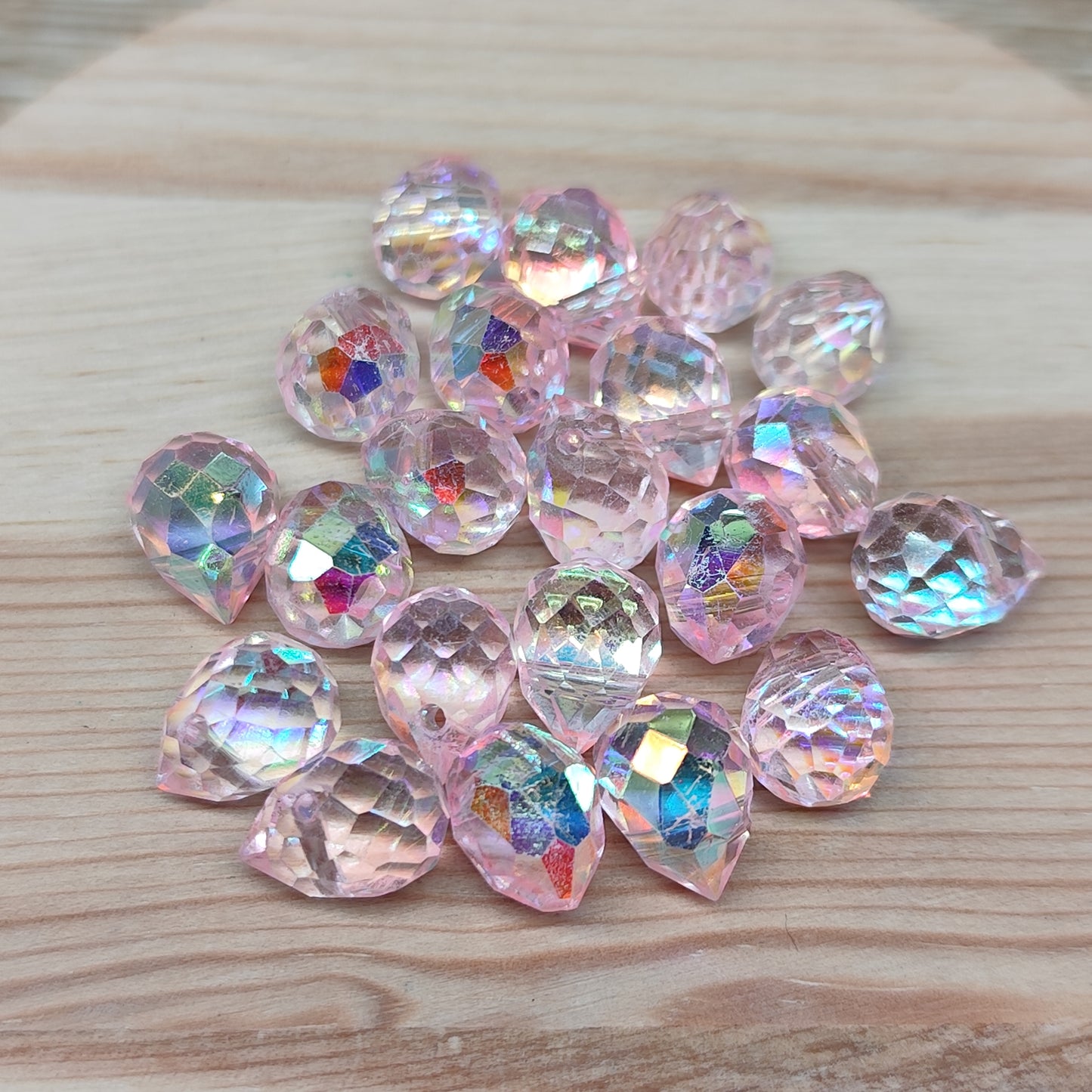 Perle goutte en verre - 8 mm – lot de 20