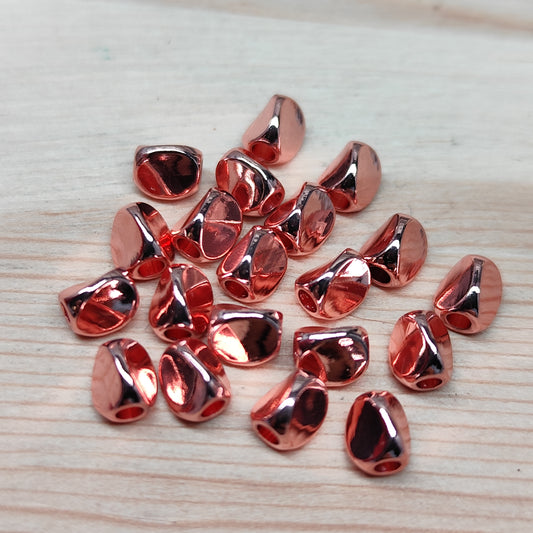 Perle en métal or rose – 4 mm - lot de 20