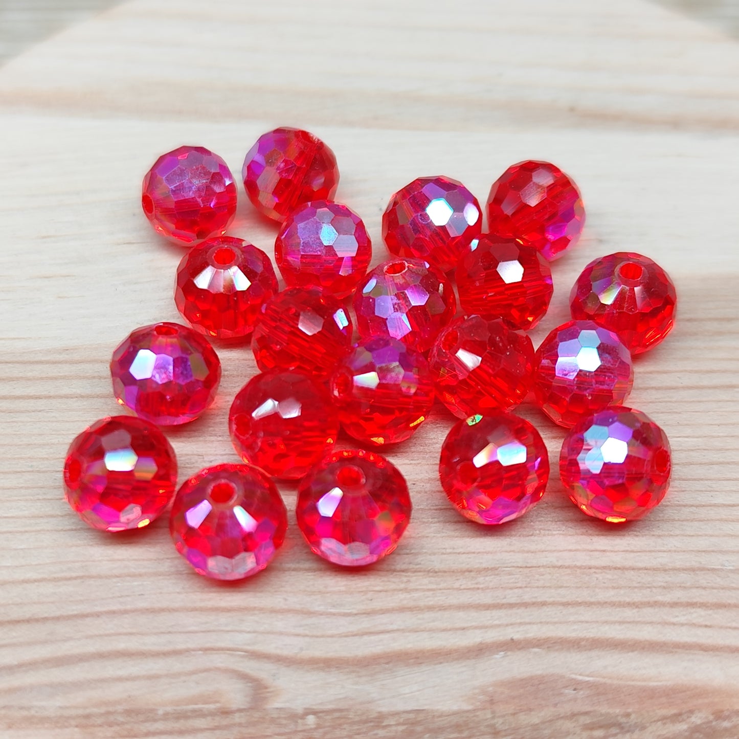 Perle verre facetté - 8 mm – lot de 20