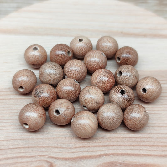 Perles de bois – perles naturelles 8 mm – lot de 20