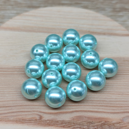 Perles en coquillage – perles reconstituées 10 mm – lot de 15