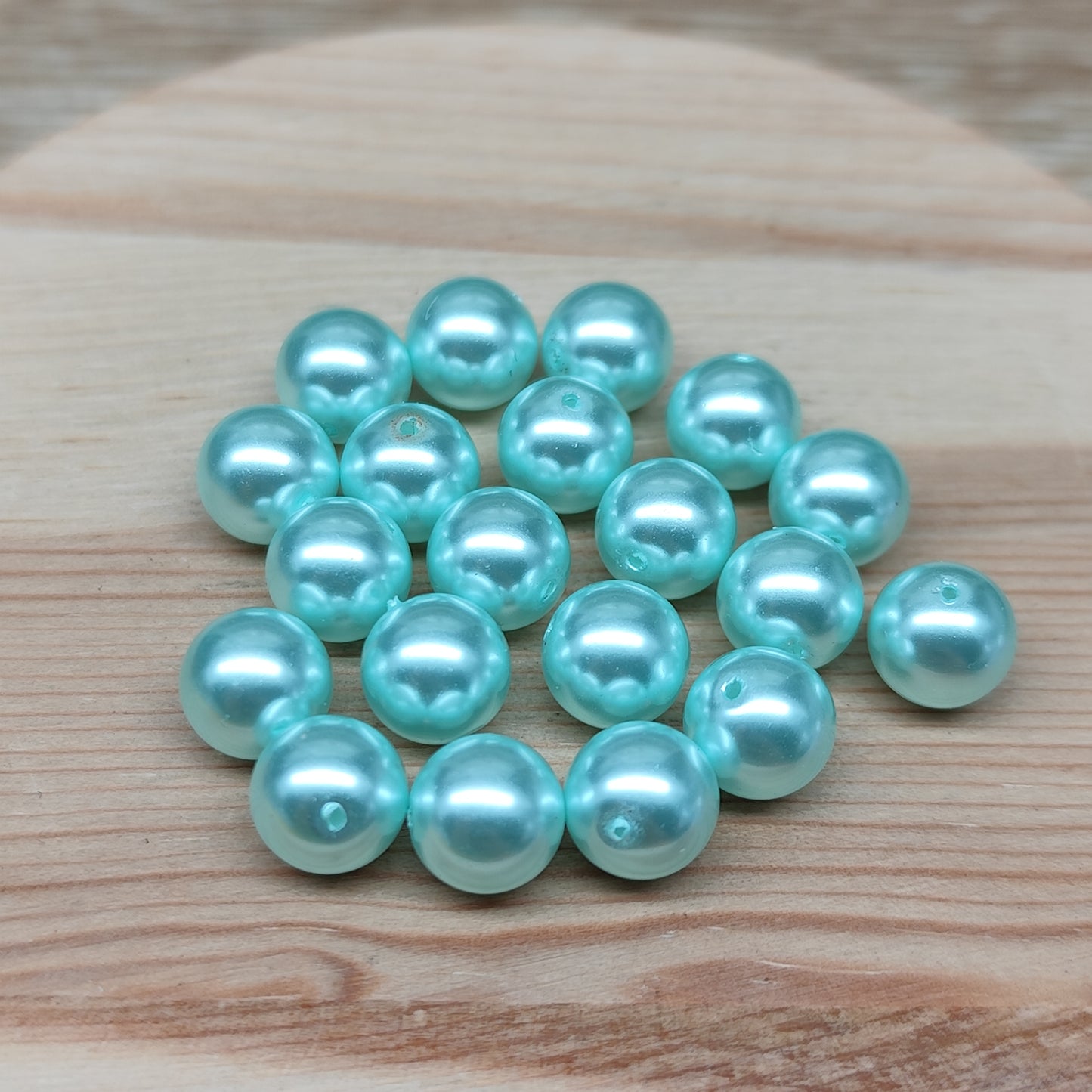 Perles en coquillage – perles reconstituées 8 mm – lot de 20
