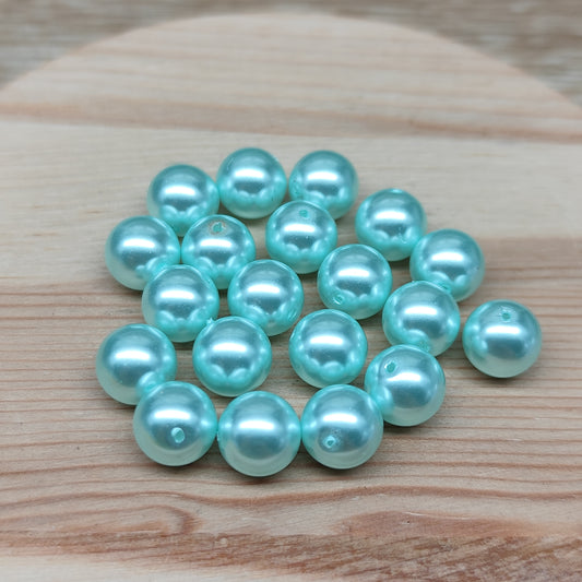 Perles en coquillage – perles reconstituées 8 mm – lot de 20