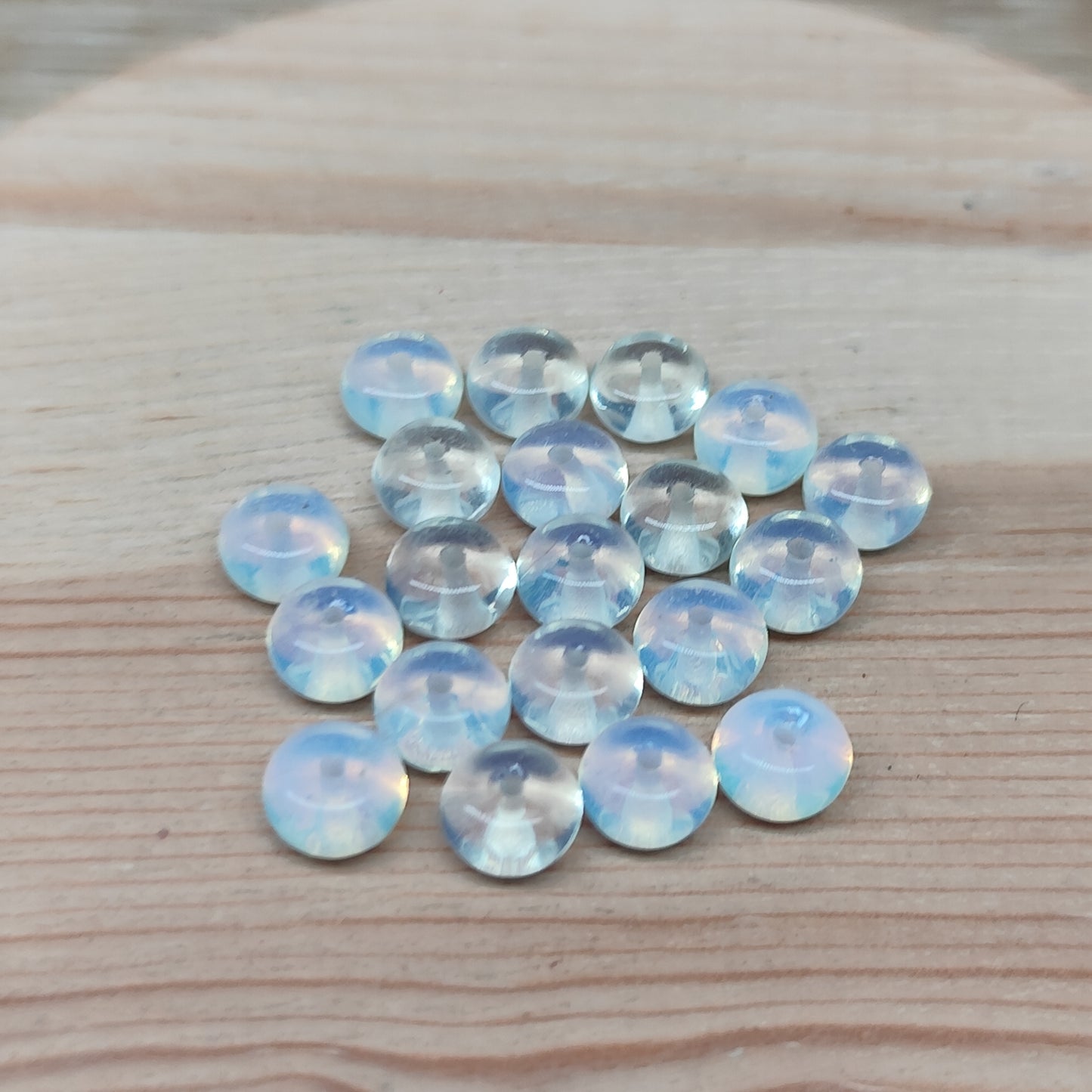 Opalite – perles synthétique 6,5 mm – lot de 20