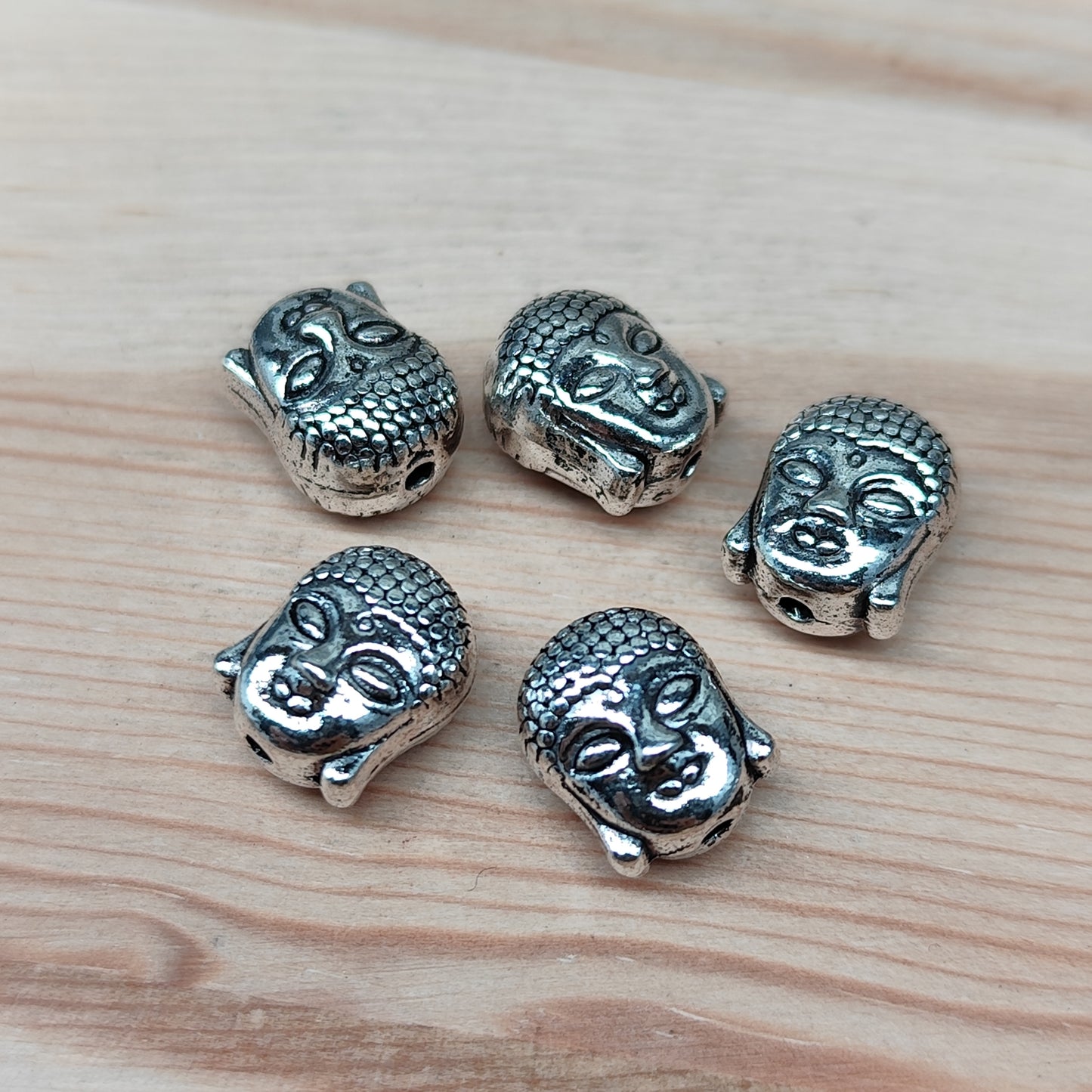 Perle tête Bouddha - 9 mm - lot de 5