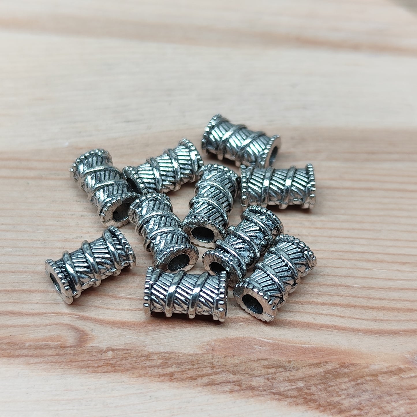 Perle tube - 6 mm - lot de 10