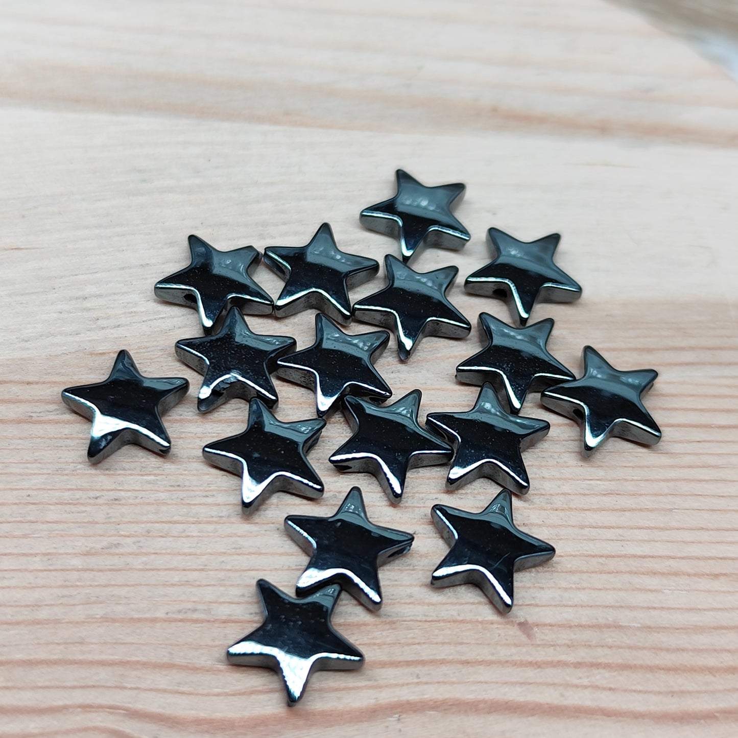 Hématite étoile argenté – 8,5 mm – lot de 15