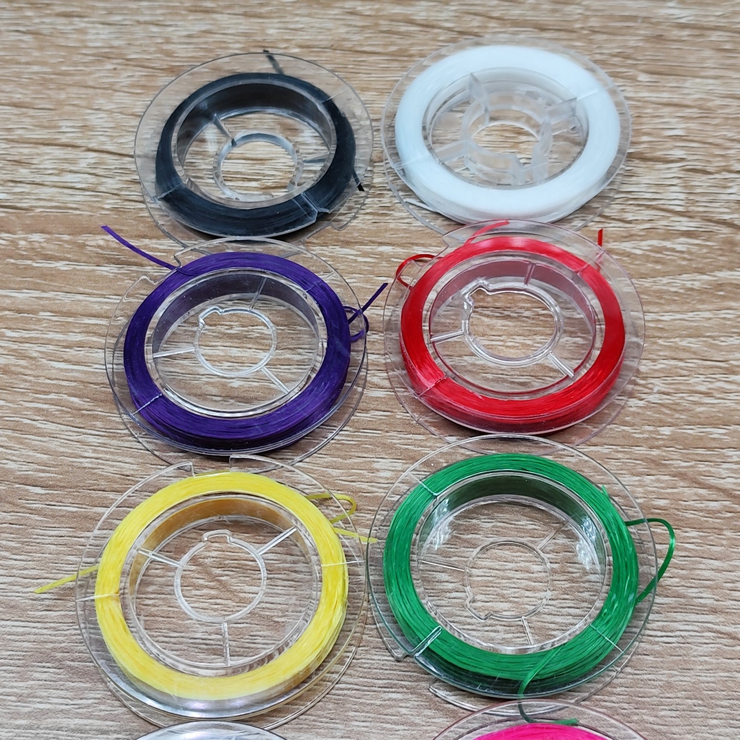 Fil élastique multicolore – 10 m – lot de 10