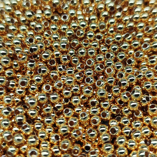 Perles d’espacement métal doré - 3 mm - lot de 200