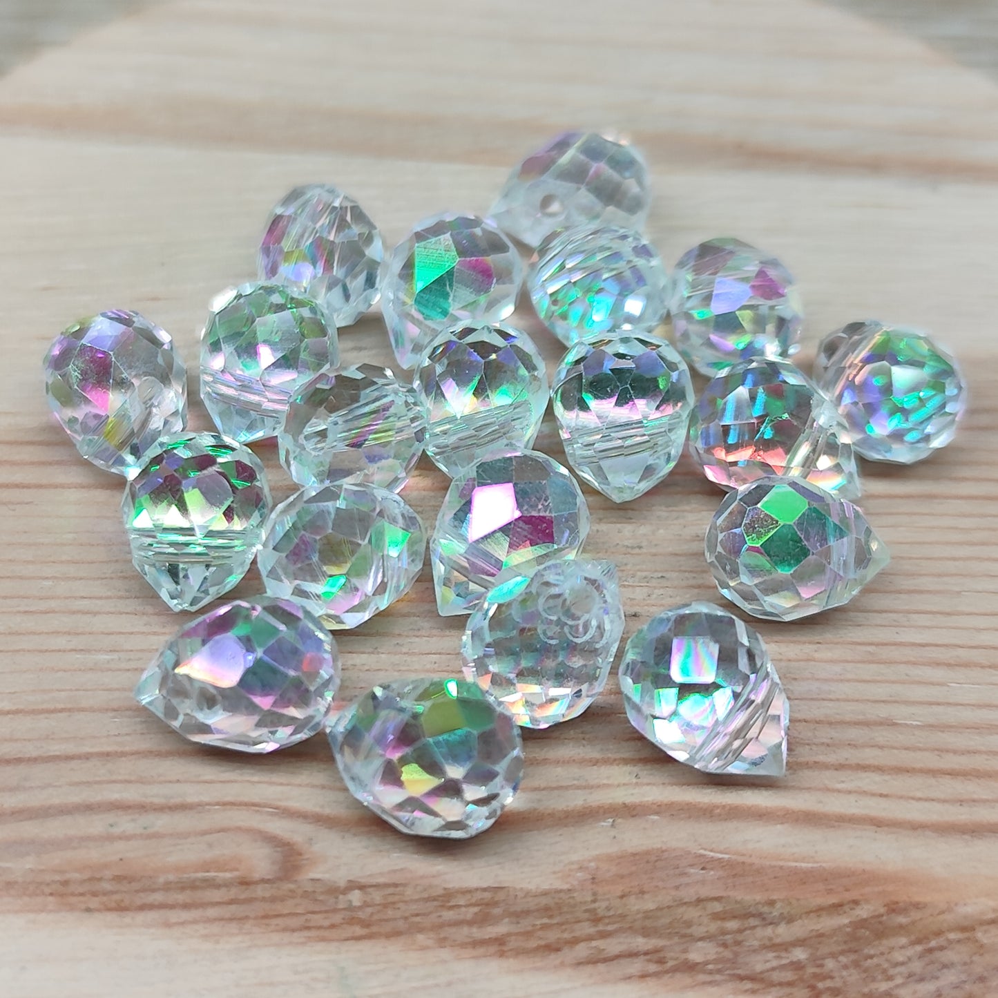 Perle verre goutte - 8 mm – lot de 20