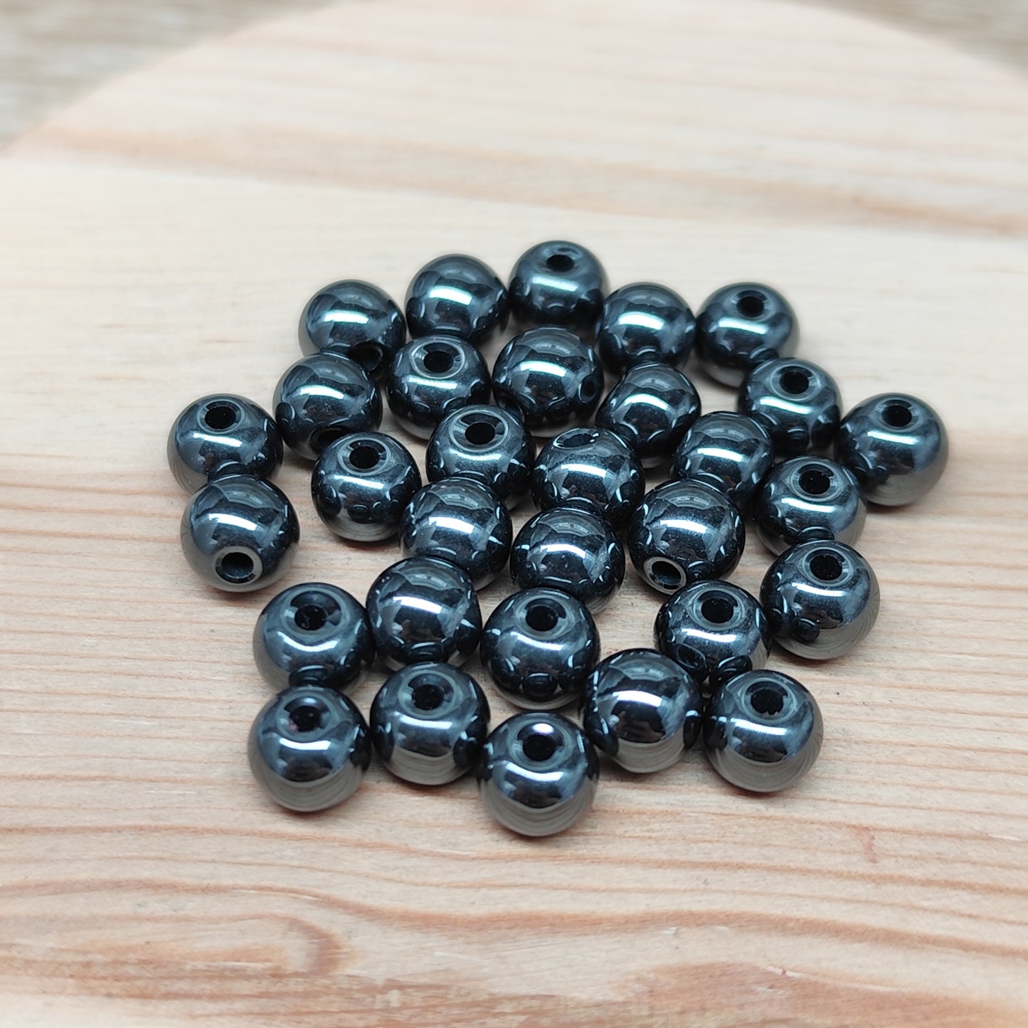 Hématite – 6 mm – lot de 30