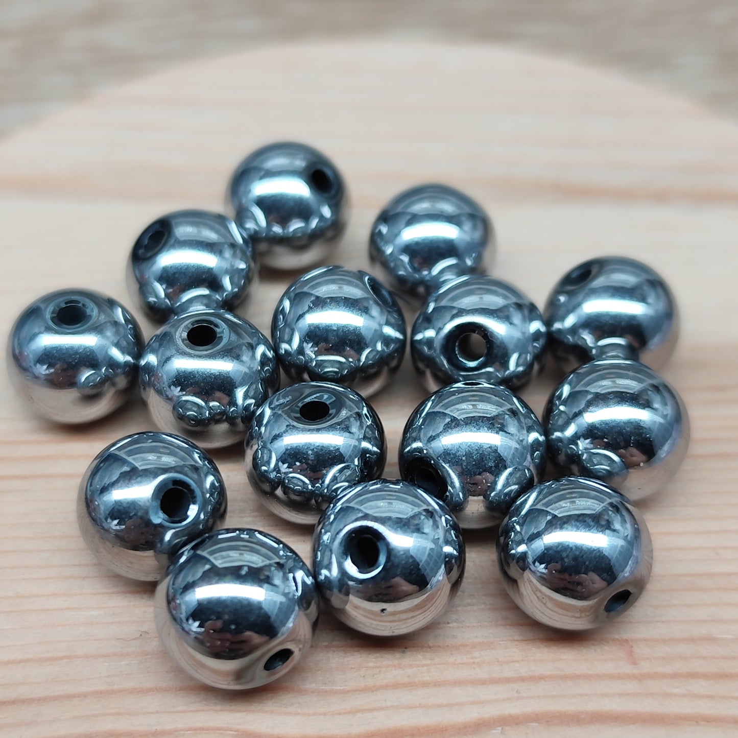 Hématite – 10 mm – lot de 15
