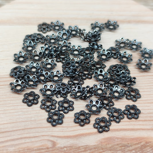 Coupelle en métal noir – 5 mm - lot de 50