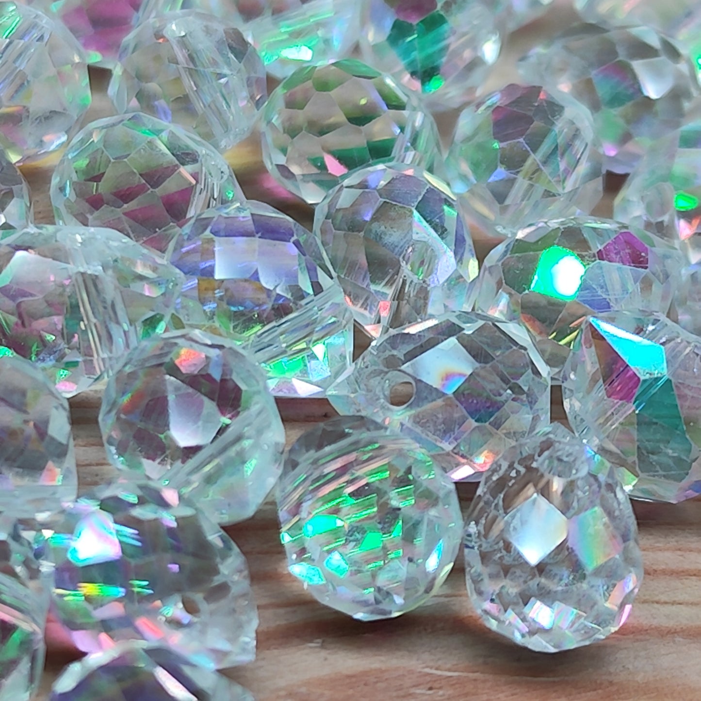 Perle verre goutte - 8 mm – lot de 50