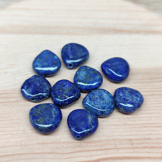 Lapis lazuli forme goutte – perles naturelles 10 mm – lot de 10