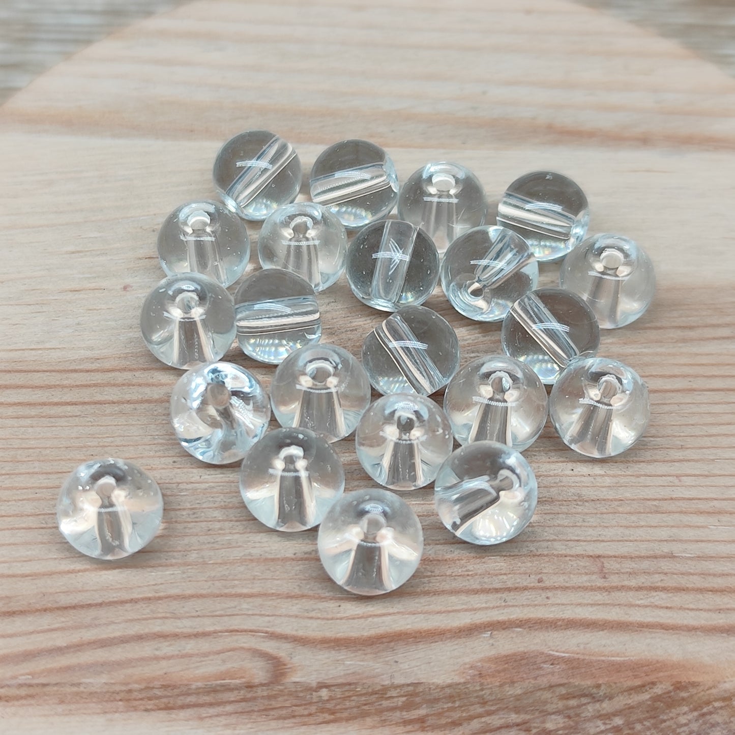Perle en verre - 8 mm – lot de 20