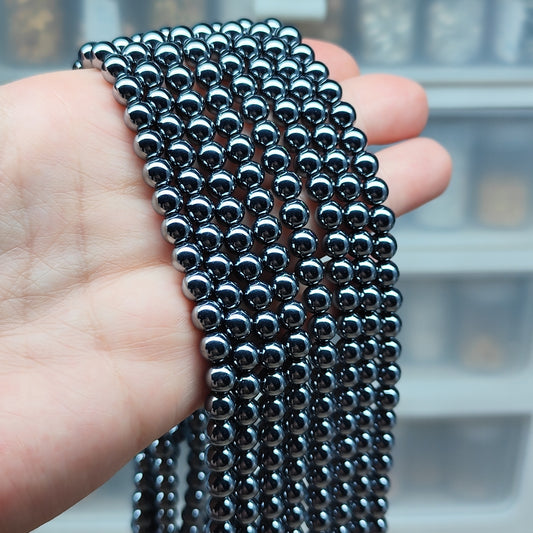 Térahertz – perles synthétiques 6,5 mm – 1 fil entier