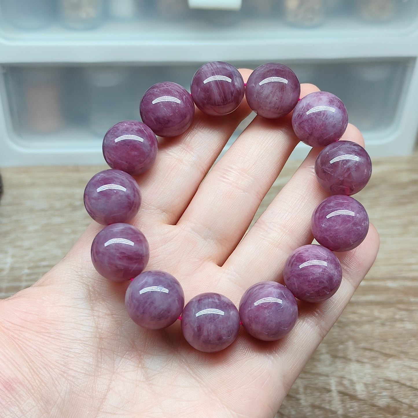 Quartz rose violet de Madagascar - 17,5 cm