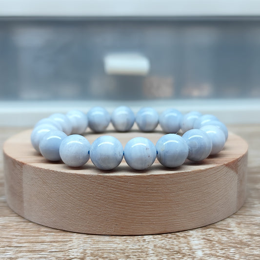 Agate bleue dentelle 15.5 cm